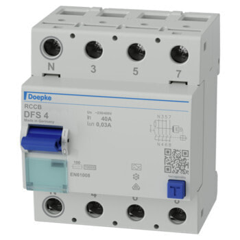 Doepke DFS 4 063-4/0,30-A, Residual-current device, Type A, IP20
