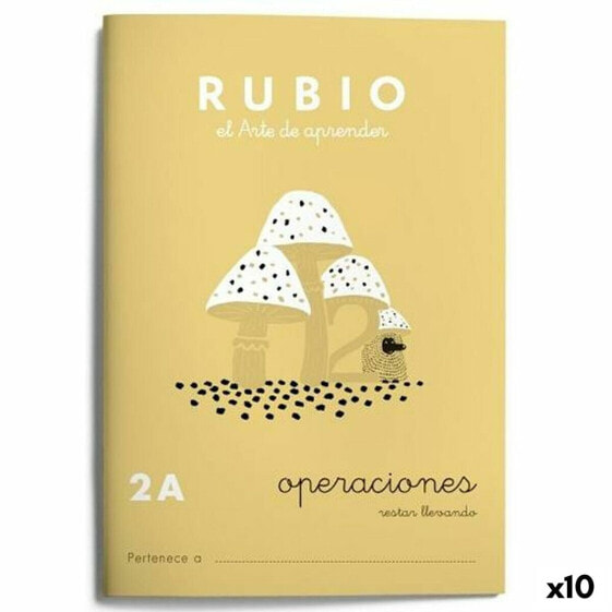 Тетрадь по математике Rubio Nº2A A5 испанский 20 Листья (10 штук)