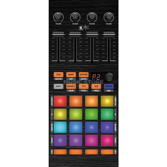 dj-skins Native Instruments F1 Skin Brushed Black