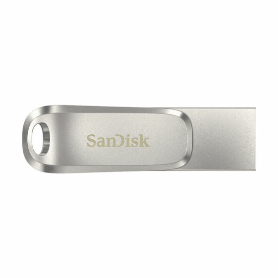 Карта памяти микро-SD с адаптером SanDisk SDDDC4-128G-G46 128GB Цепочка для ключей Серебристый Сталь 128 Гб