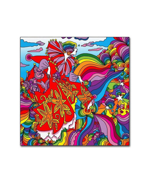 Howie Green 'Rainbow queen' Canvas Art - 24" x 24" x 2"