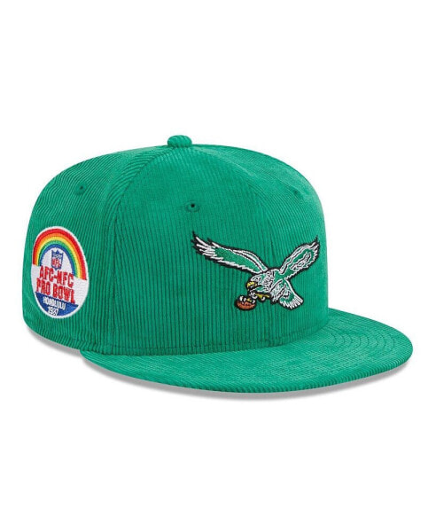 Men's Kelly Green Philadelphia Eagles Throwback Cord 59FIFTY Fitted Hat
