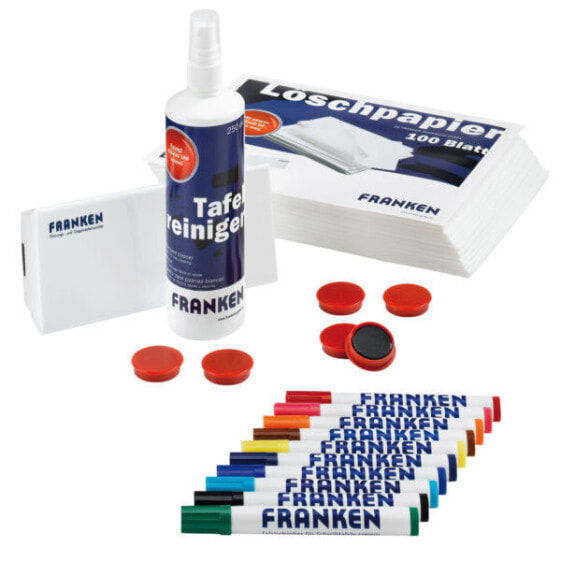 Franken GmbH Franken Starter Sets 04 - Accessory set - 170 mm - 237 mm - 100 mm - 917 g - Board cleaning spray - Blotting paper - Board eraser - Board marker