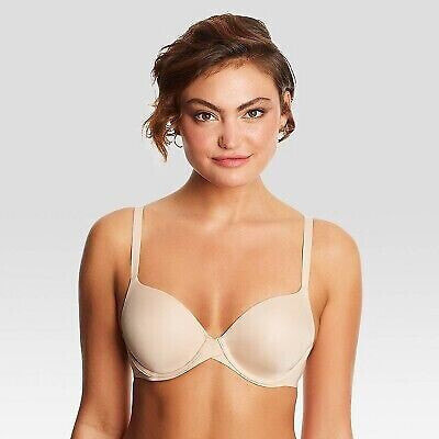 Maidenform Women's One Fabulous Fit 2.0 Tailored Demi Bra DM7543 - Beige 34B