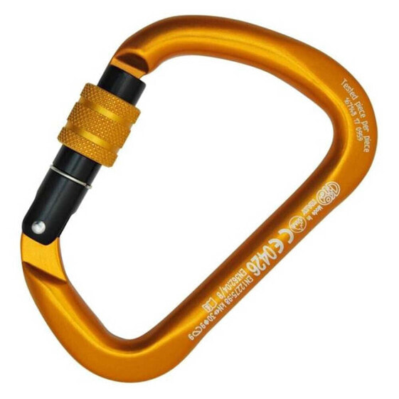 Карабин альпинистский KONG ITALY X Large Carabiner Aluminum Threaded Anodized Orange