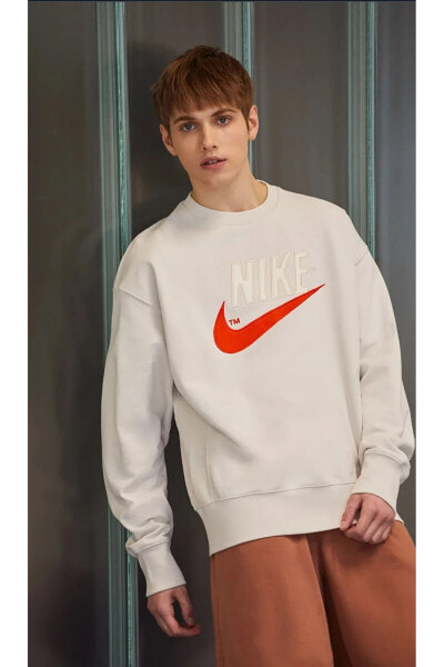 Sportswear French Terry Satin Futura Logo Erkek Sweatshirt DO8891-030