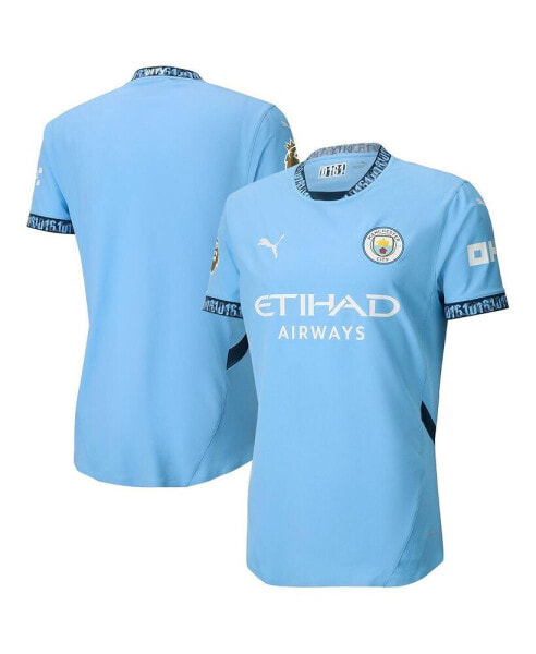 Men's Light Blue Manchester City 2024/25 Home Authentic Jersey