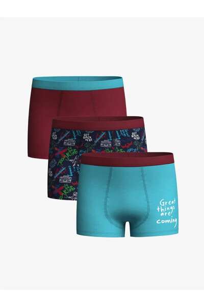 LCW Kids Basic Erkek Çocuk Boxer 3'lü