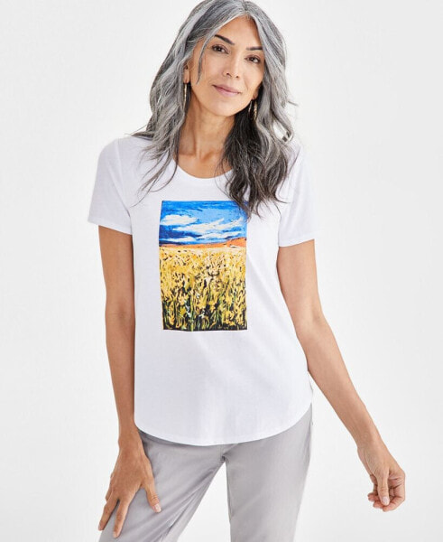 Women's Graphic Short-Sleeve T-Shirt, Created for Macy's