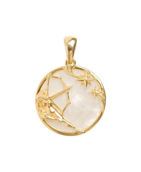 Sagittarius, Gold Zodiac Pendant