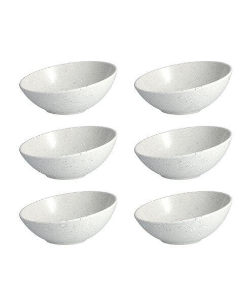 Melamine Camp White Tilt Bowl 8.5" Set/6