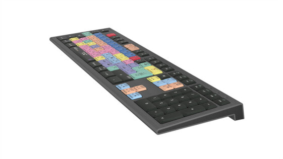 Logickeyboard Adobe Premiere Pro CC Astra 2 - Full-size (100%) - USB - Scissor key switch - QWERTZ - LED - Grey