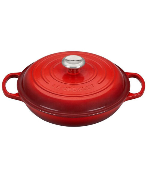 Печь-брайзер из чугуна с эмалью Le Creuset 2.25 кварт с крышкой