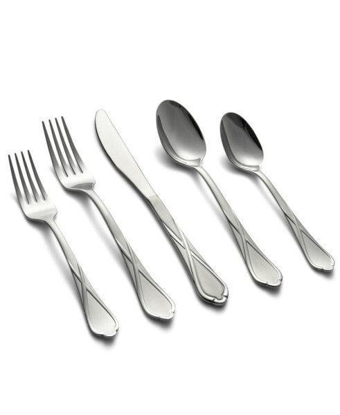 Heather Sand 20-Piece Flatware Set, Service for 4