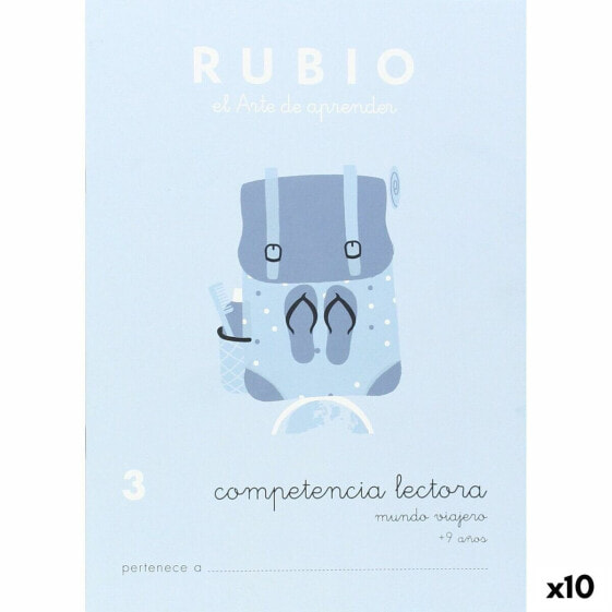 Тетрадь для чтения Rubio Nº3 A5 испанский (10 штук) Cuadernos Rubio