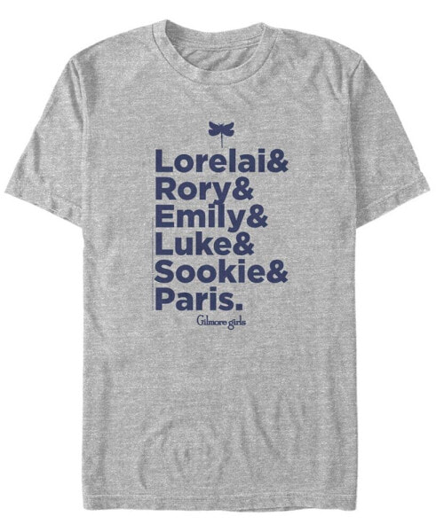 Men's Gilmore Girls TV Core Cast List Short Sleeve T-shirt