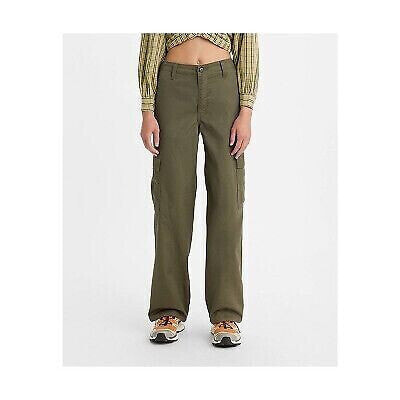 Levi's Women's Mid-Rise 94's Baggy Jeans - Olive Cargo 31