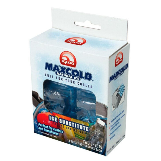 Холодильные листы для сумки IGLOO COOLERS Maxcold Natural Ice Cube 0.4 lbs 0.19 kgs 3.5 x 1.75 x 7.5 8.89 см x 4.45 см x 19.05 см