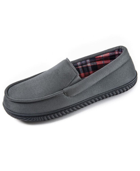 Rock Dove Men's Flannel Lined Memory Foam Loafer Slipper