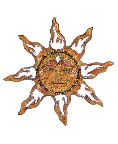 11"H Mosaic Sun Face Wall Plaque Decor Home Decor Perfect Gift for House Warming, Holidays and Birthdays