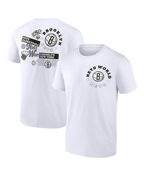 Men's White Brooklyn Nets Street Collective T-shirt