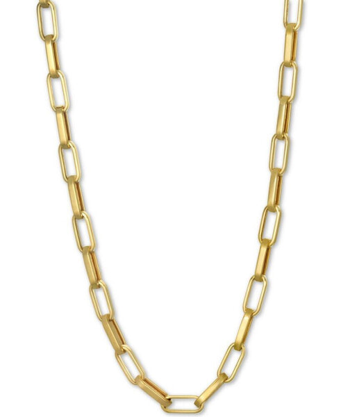Macy's paperclip Link Chain 18" Chain Necklace in 14k Gold