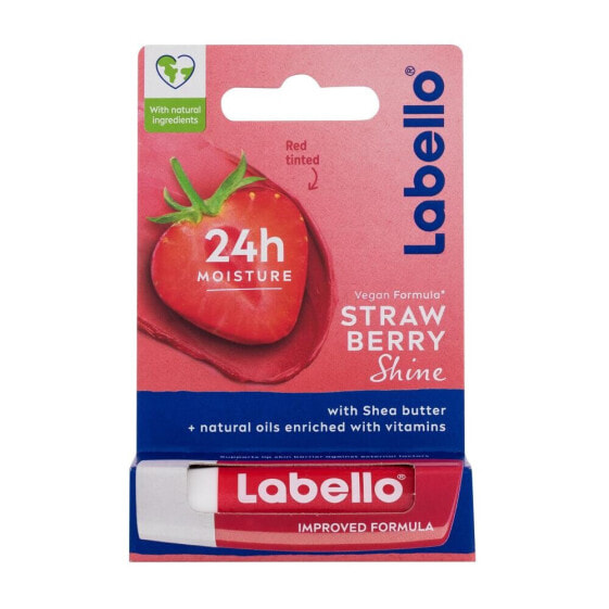 Labello Strawberry Shine 24h Moisture Lip Balm 4,8 g lippenbalsam für Frauen