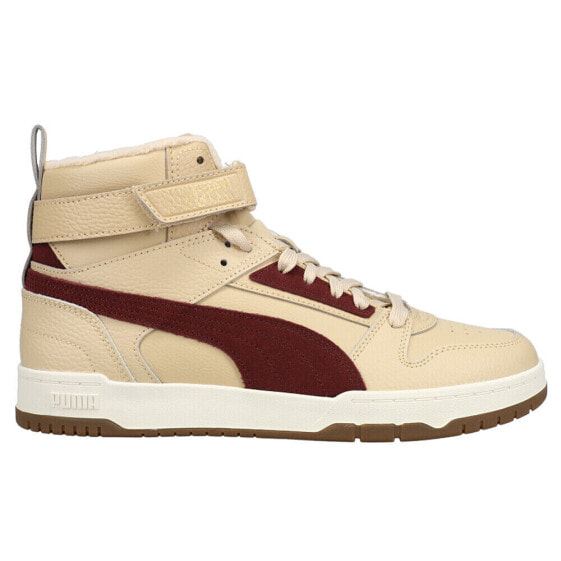Puma Rbd Game Wtr Lace Up Mid Mens Beige Sneakers Casual Shoes 38760405