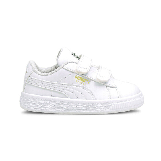 Puma Basket Classic Xxi Slip On Toddler Boys White Sneakers Casual Shoes 380572