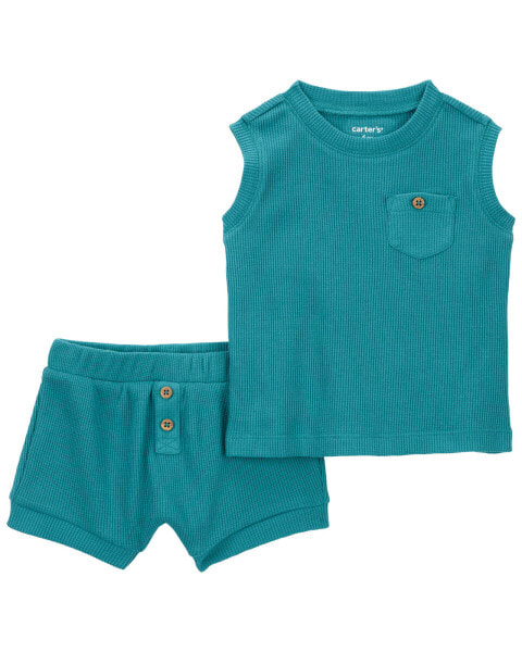 Baby 2-Piece Ribbed Outfit Set NB