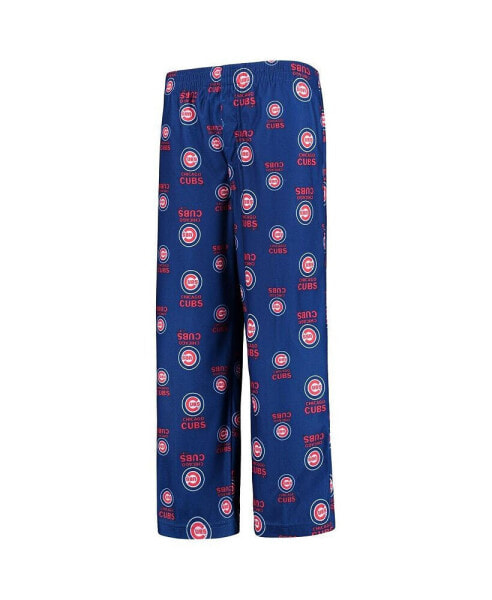 Big Boys Royal Chicago Cubs Team Color Printed Logo Pants