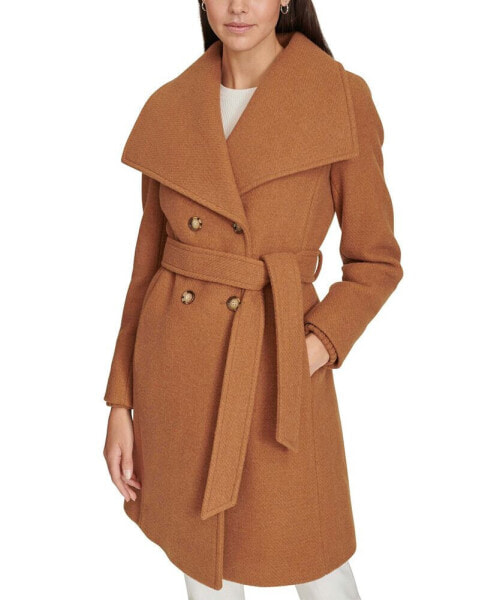 Women's Double-Breasted Belted Coat