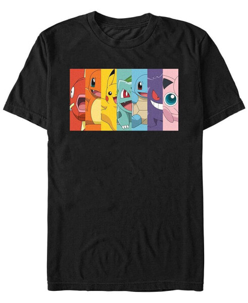 Men's Pokemon Poke Rainbow Short Sleeve T-shirt