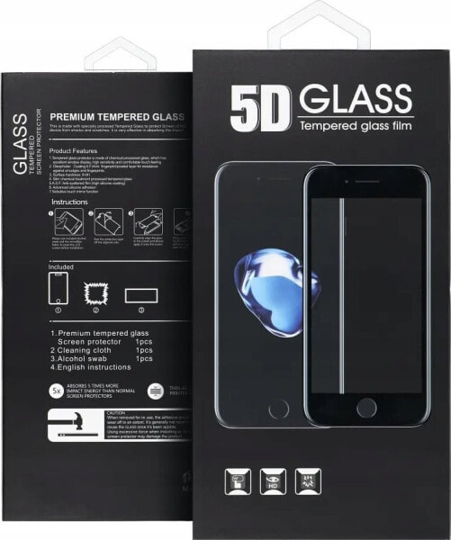 OEM 5D Full Glue Tempered Glass - do Samsung Galaxy S24 Plus czarny