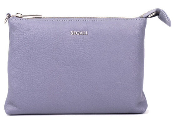 Women´s leather handbag A6B Lavender