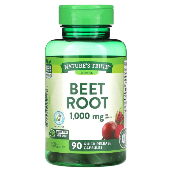 Beet Root, 1,000 mg, 90 Quick Release Capsules (500 mg per Capsule)