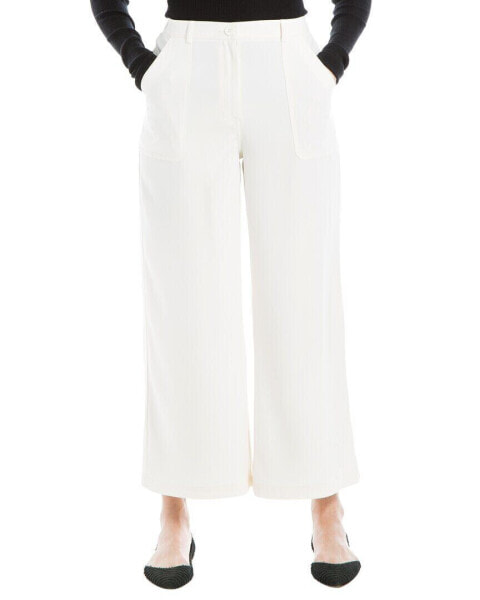 Max Studio Crop Wide Leg Pant With Pockets Women's M