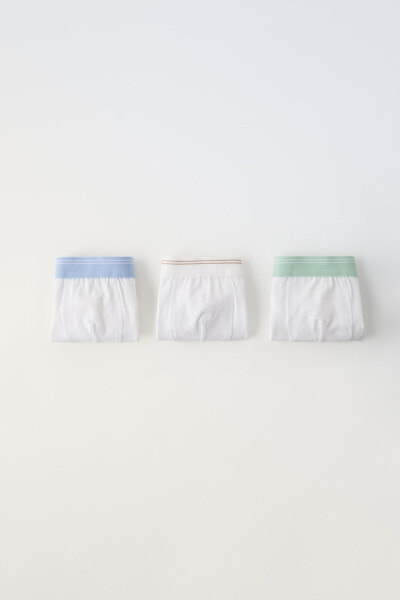 3-6 years/ pack of three plain boxers