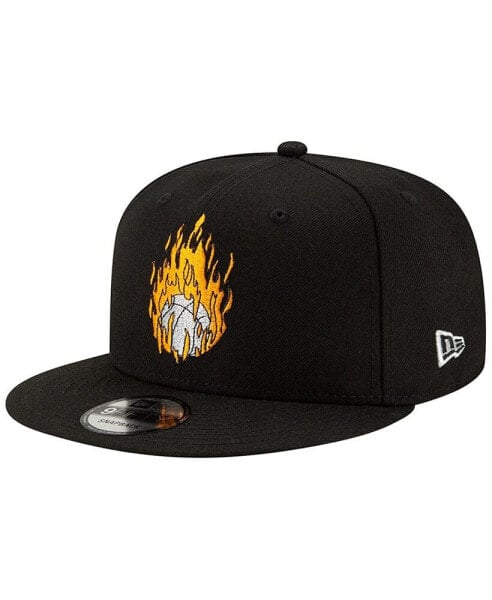 Men's Black Space Jam: A New Legacy Fire Ball Goon Squad 9FIFTY Snapback Hat