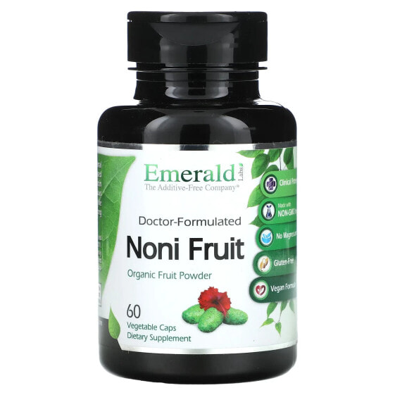 Витаминные травяные капсулы Noni Fruit, 60 штук от Emerald Laboratories