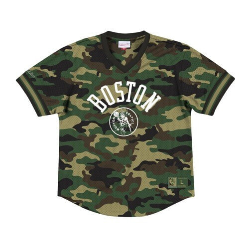 Koszulka Mitchell & Ness NBA Boston Celtics Camo Mesh V-Neck