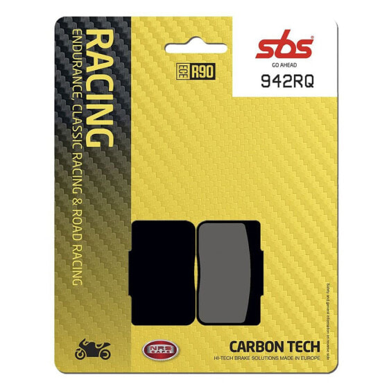 SBS Rq Hi-Tech Road Racing 942RQ Carbon Organic Brake Pads