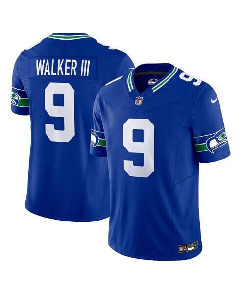 Men's Kenneth Walker III Royal Seattle Seahawks Throwback Vapor F.U.S.E. Limited Jersey