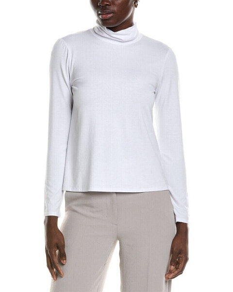 Eileen Fisher Scrunch Neck Top Women's