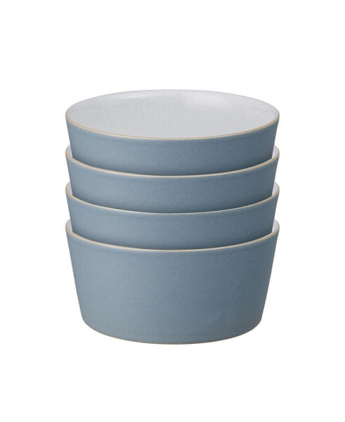 Impression Blue Straight Bowl, Set of 4