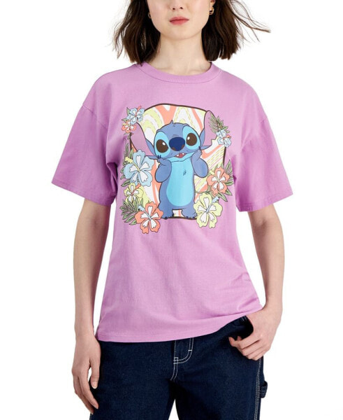 Футболка Disney Stitch Floral Boyfriend