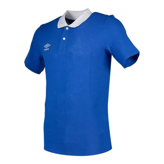 UMBRO Contrast Collar Piqué Short Sleeve Polo Shirt