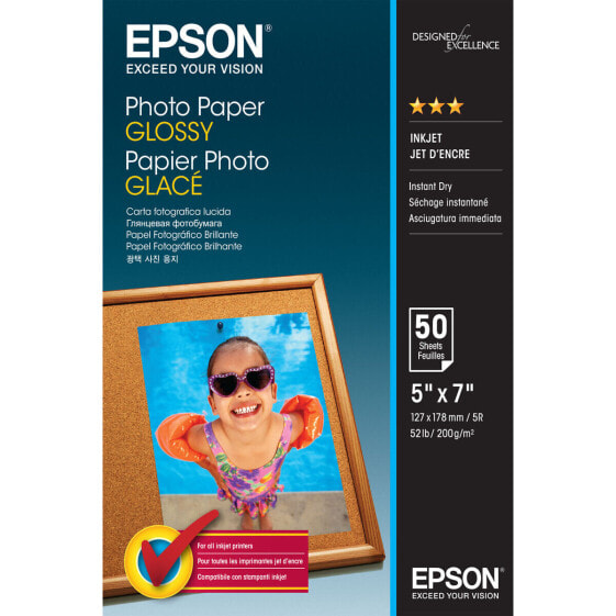 Глянцевая фотобумага Epson C13S042545 50 Листья 13 x 18 cm (1 штук)