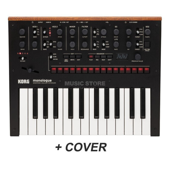 Korg monologue BLK + Decksaver -Set