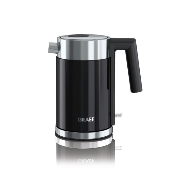 Graef WK402 - 1 L - Black - Stainless steel - Plastic - Stainless steel - Overheat protection - Cordless - Filtering